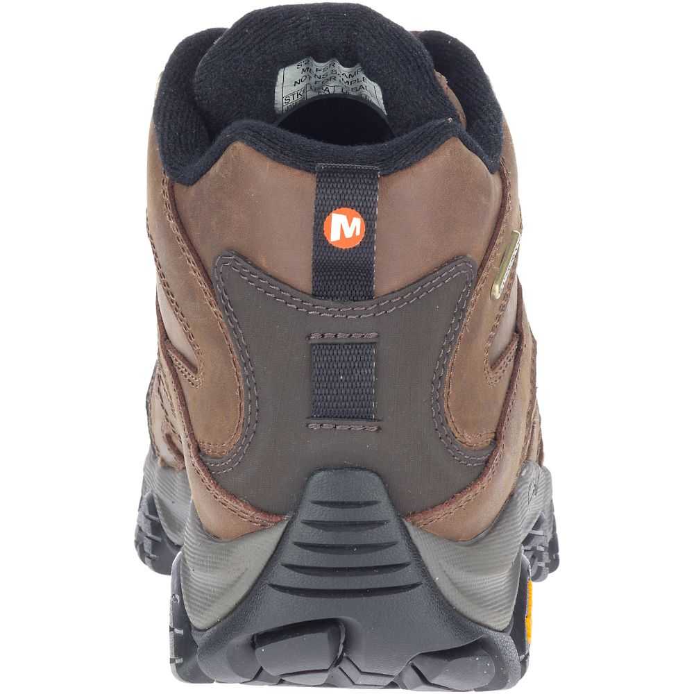 Brown Men's Merrell Moab 3 Prime Mid Waterproof Hiking Boots | Dubai-5732094