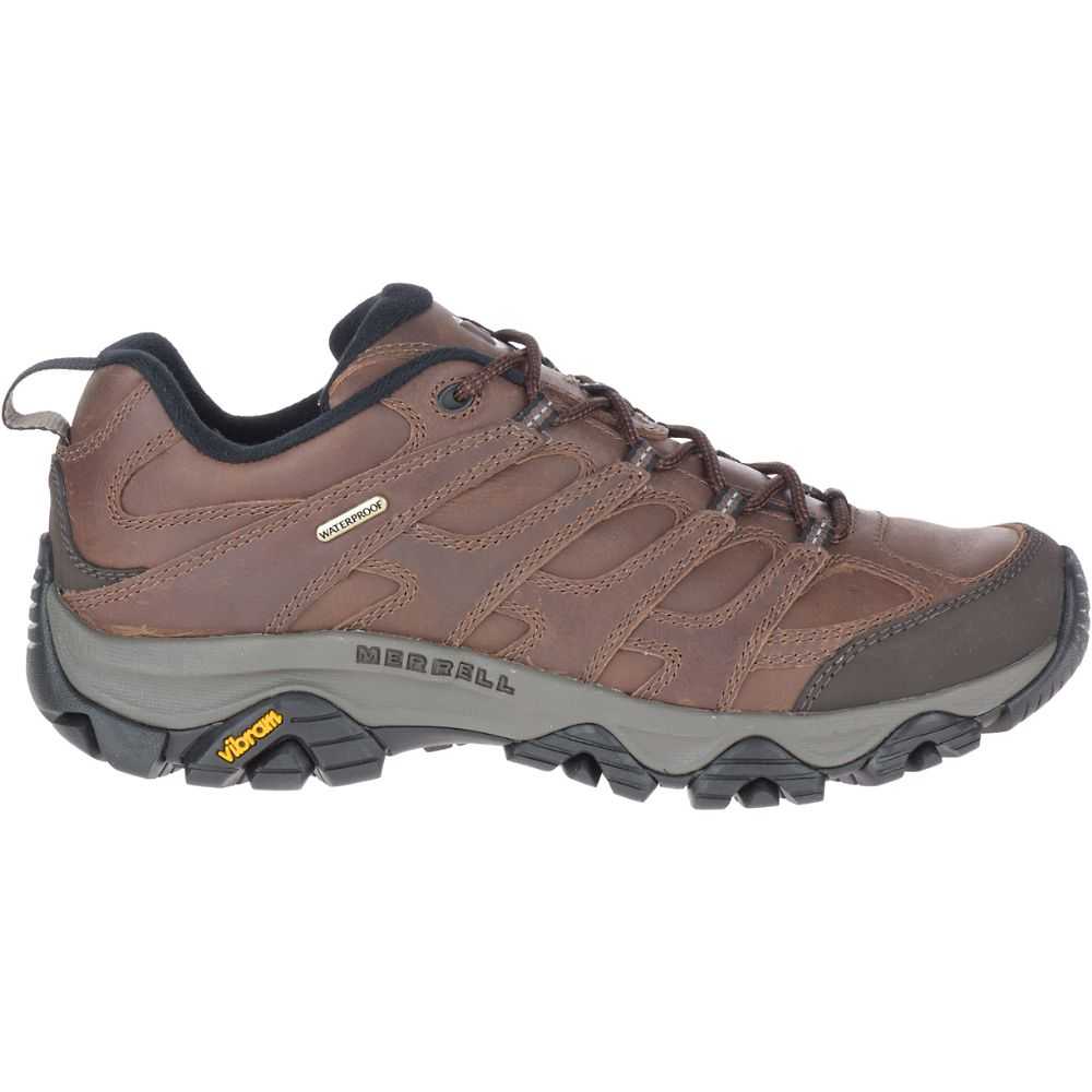 Brown Men\'s Merrell Moab 3 Prime Waterproof Hiking Shoes | Dubai-2370465