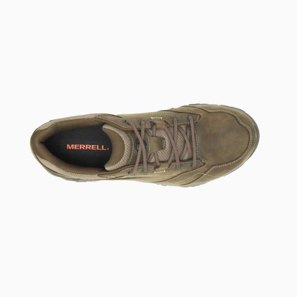 Brown Men's Merrell Moab Adventure Lace Wide Width Casual Sneakers | Dubai-5648793