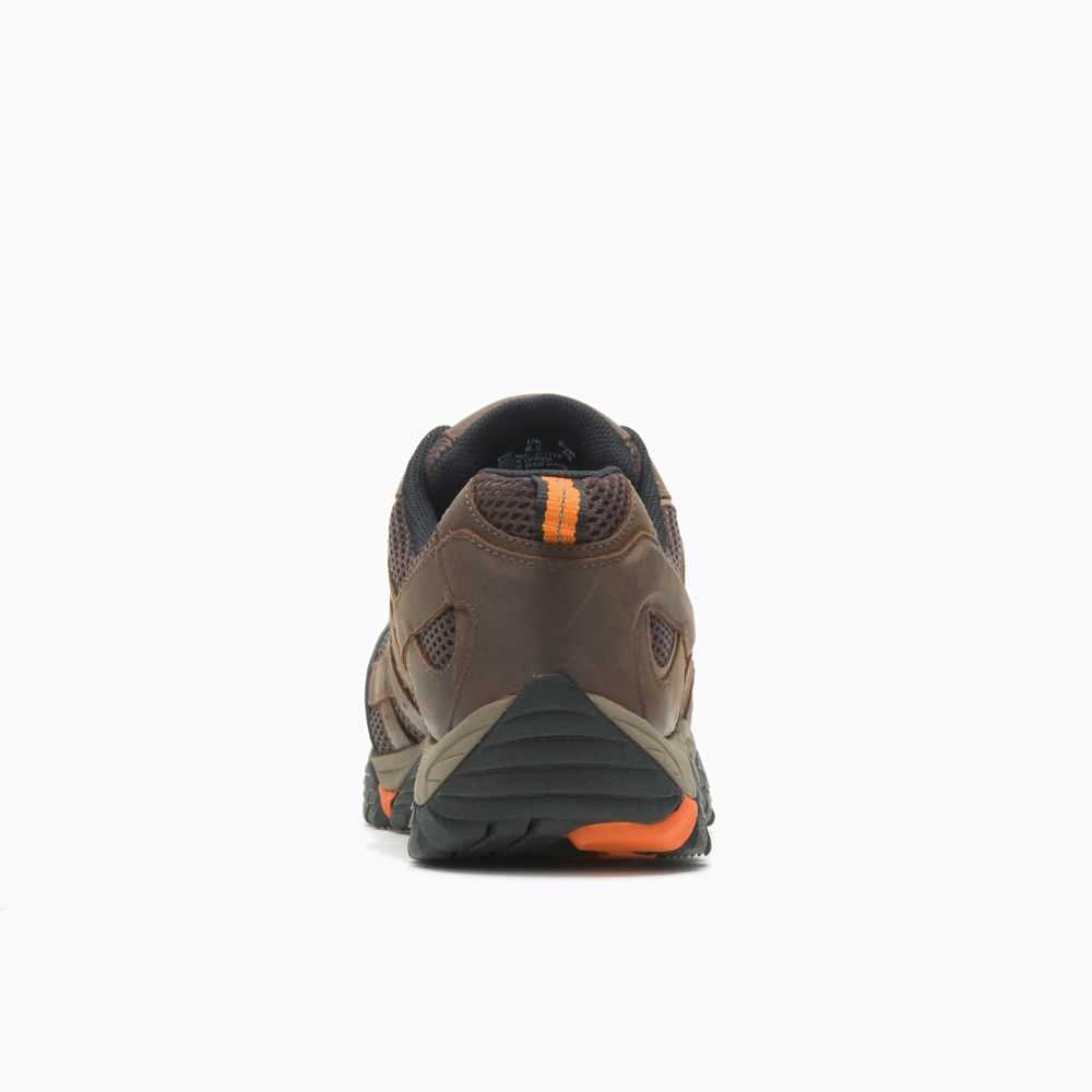 Brown Men's Merrell Moab Vertex Vent Comp Toe Wide Width Work Shoes | Dubai-0362574