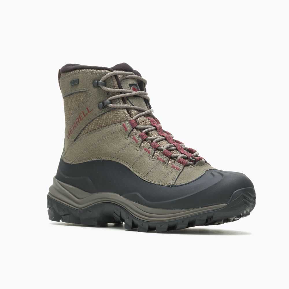 Brown Men's Merrell Thermo Chill Mid Shell Waterproof Winter Boots | Dubai-7263954