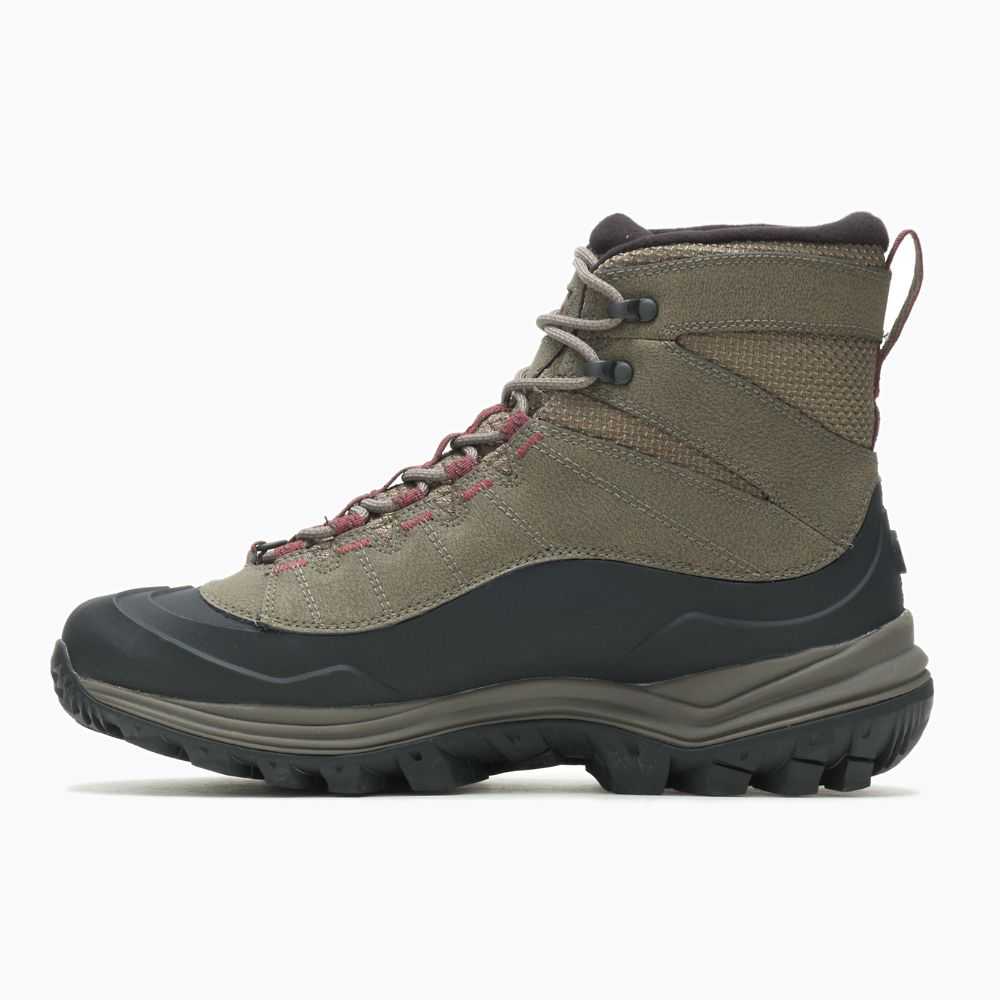 Brown Men's Merrell Thermo Chill Mid Shell Waterproof Winter Boots | Dubai-7263954