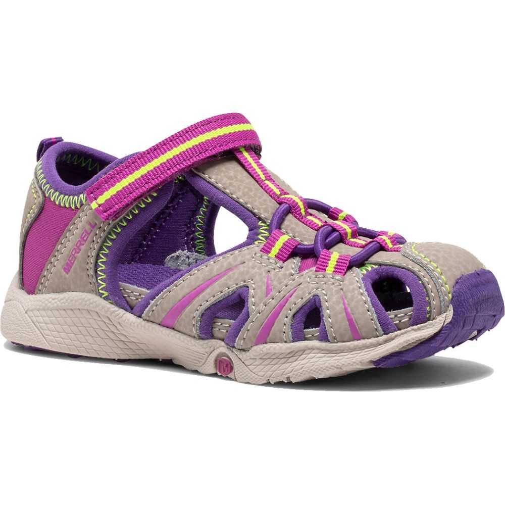 Brown/Purple Boys' Merrell Hydro Sandals | Dubai-5413297