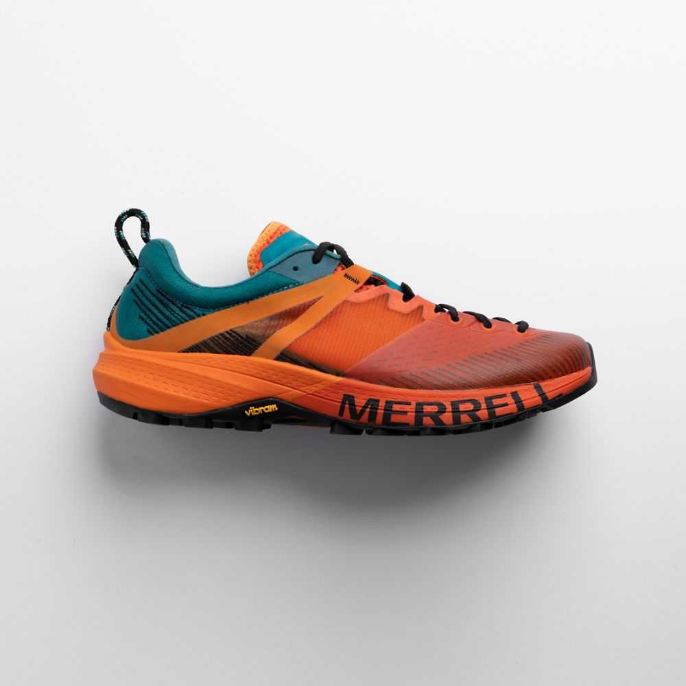 Brown/Turquoise Men's Merrell MTL MQM Hiking Shoes | Dubai-1270389