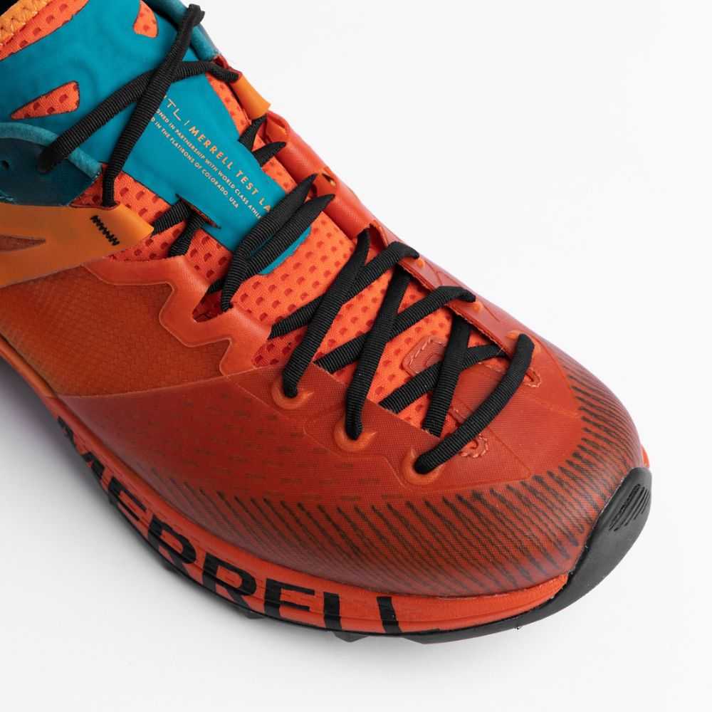 Brown/Turquoise Men's Merrell MTL MQM Hiking Shoes | Dubai-1270389