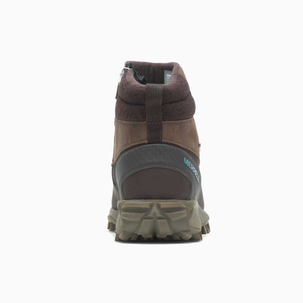 Brown Women's Merrell Thermo Kiruna Mid Zip Waterproof Winter Boots | Dubai-5214036