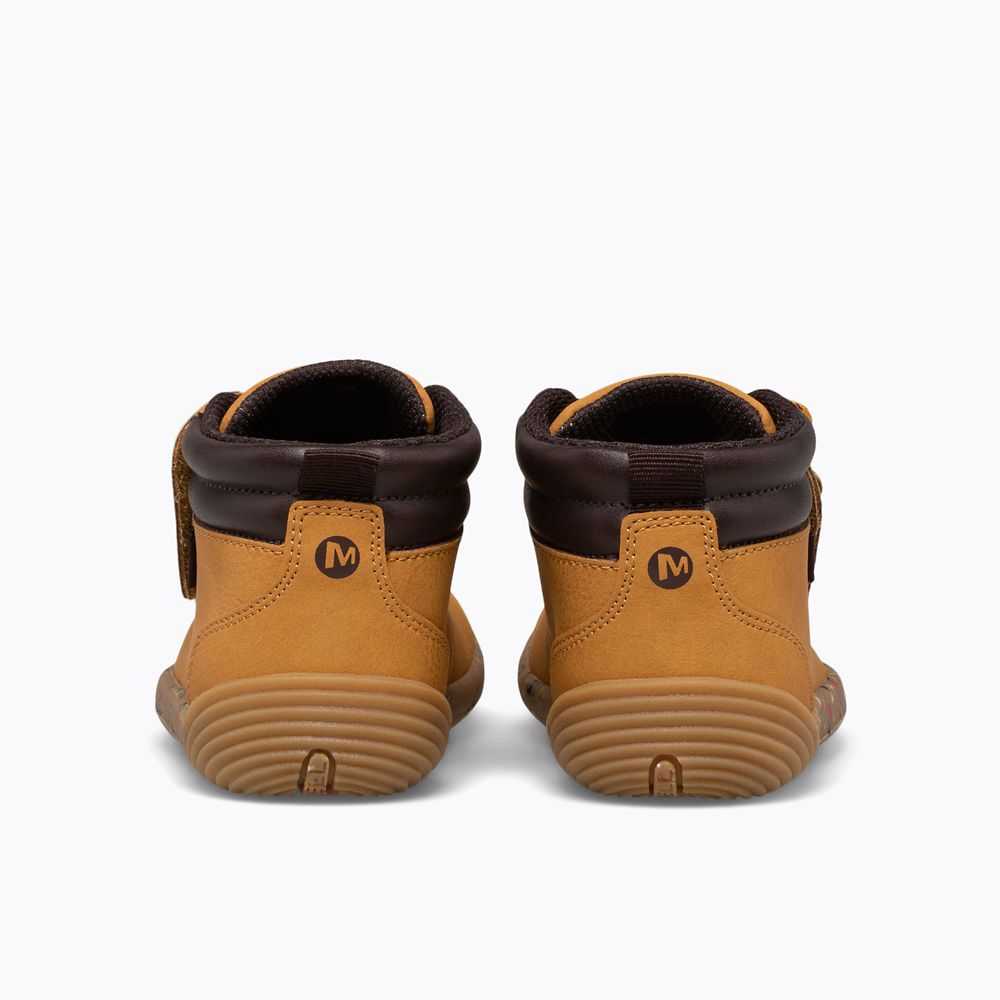 Brown Yellow/Black Boys' Merrell Bare Steps® 2.0 Winter Boots | Dubai-7846103