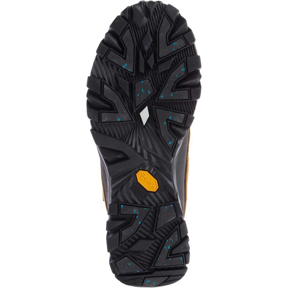 Brown Yellow/Black Men's Merrell Coldpack Ice+ 6 Polar Waterproof Hiking Boots | Dubai-9431067