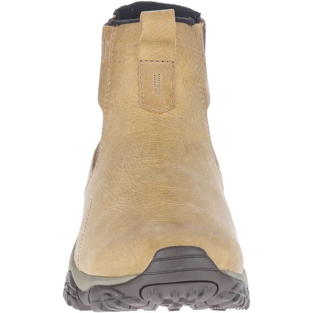 Brown Yellow Men's Merrell Moab Adventure Chelsea Polar Waterproof Winter Boots | Dubai-9218634