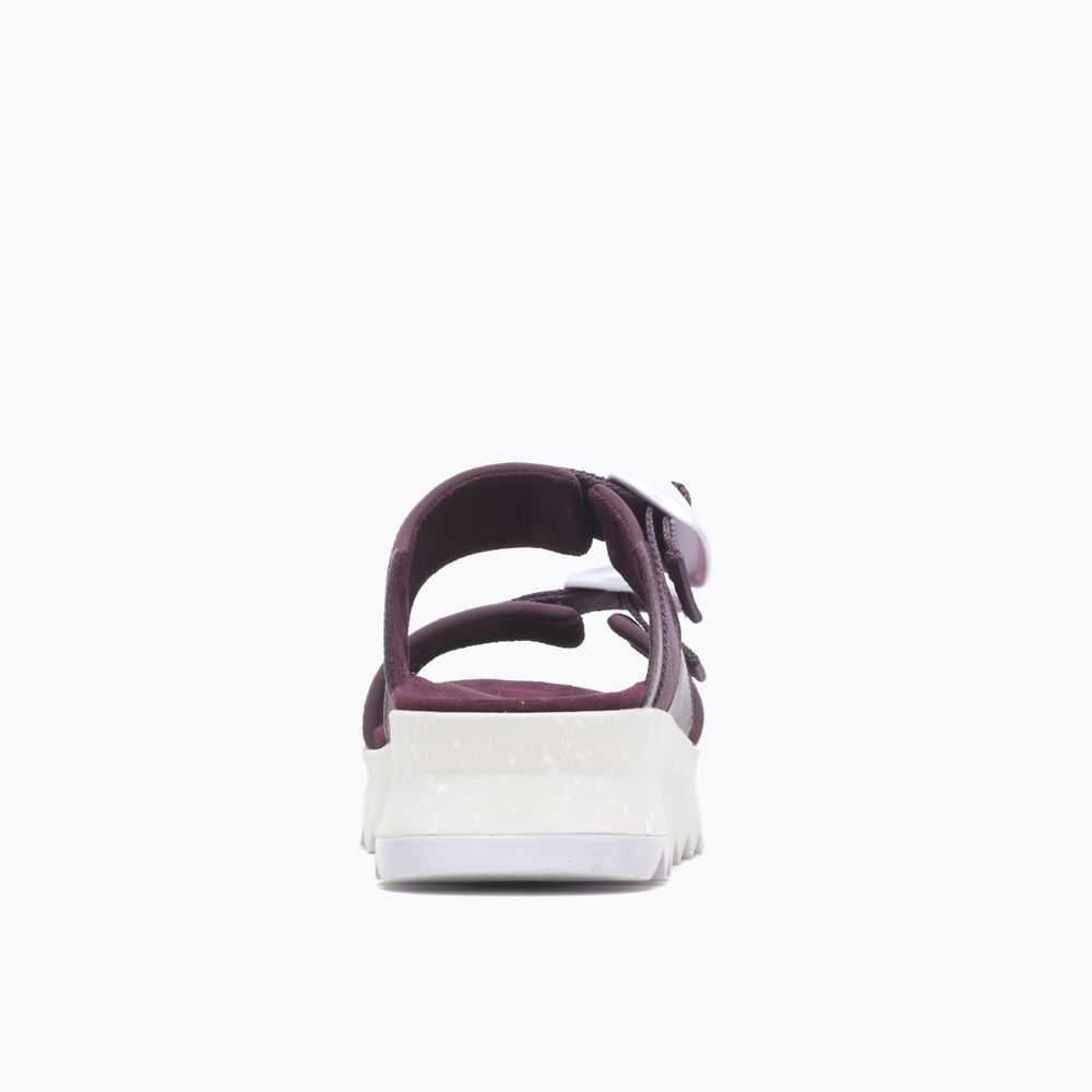 Burgundy Women's Merrell Alpine Cush Sandals | Dubai-3245769