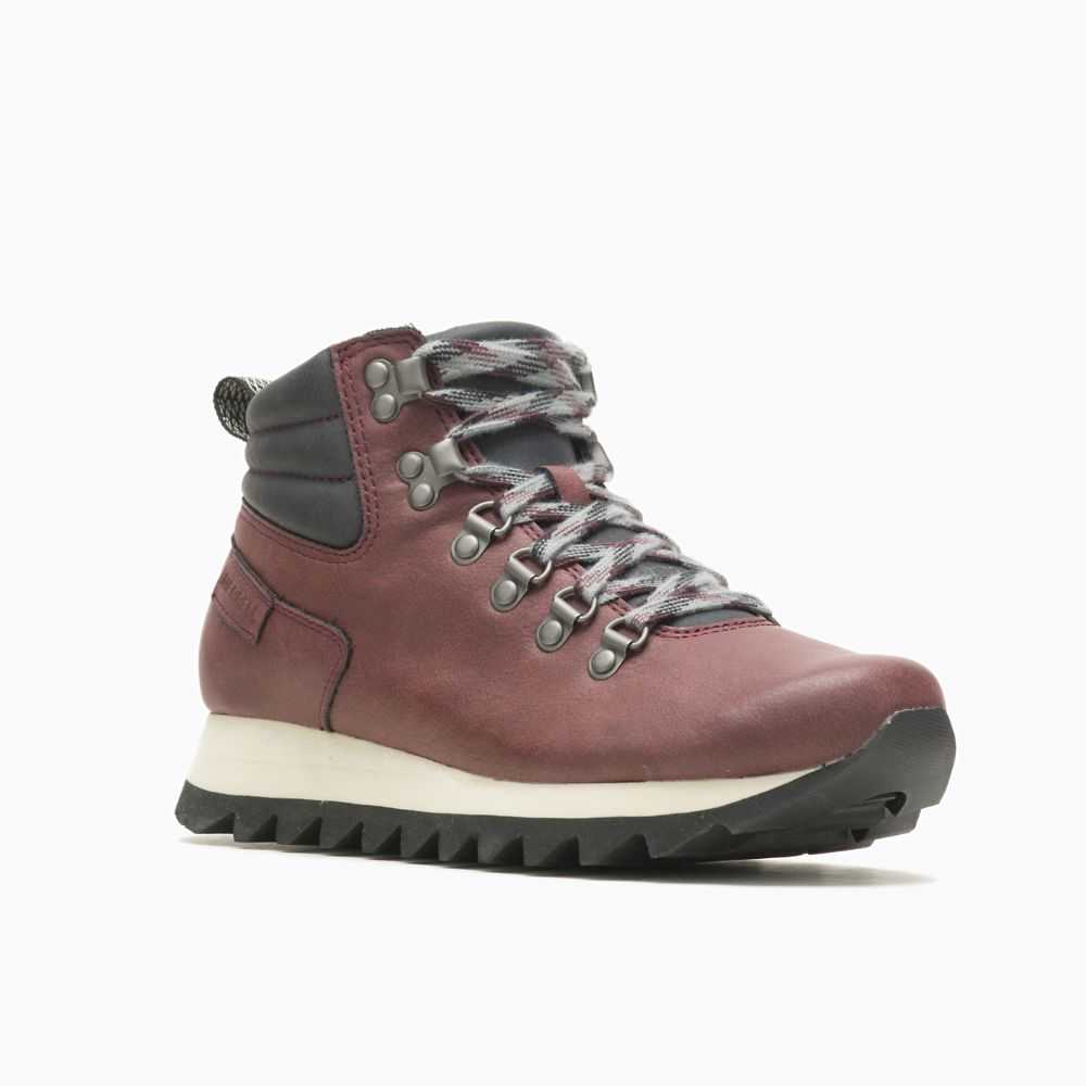 Burgundy Women's Merrell Alpine Hiking Boots | Dubai-6018432