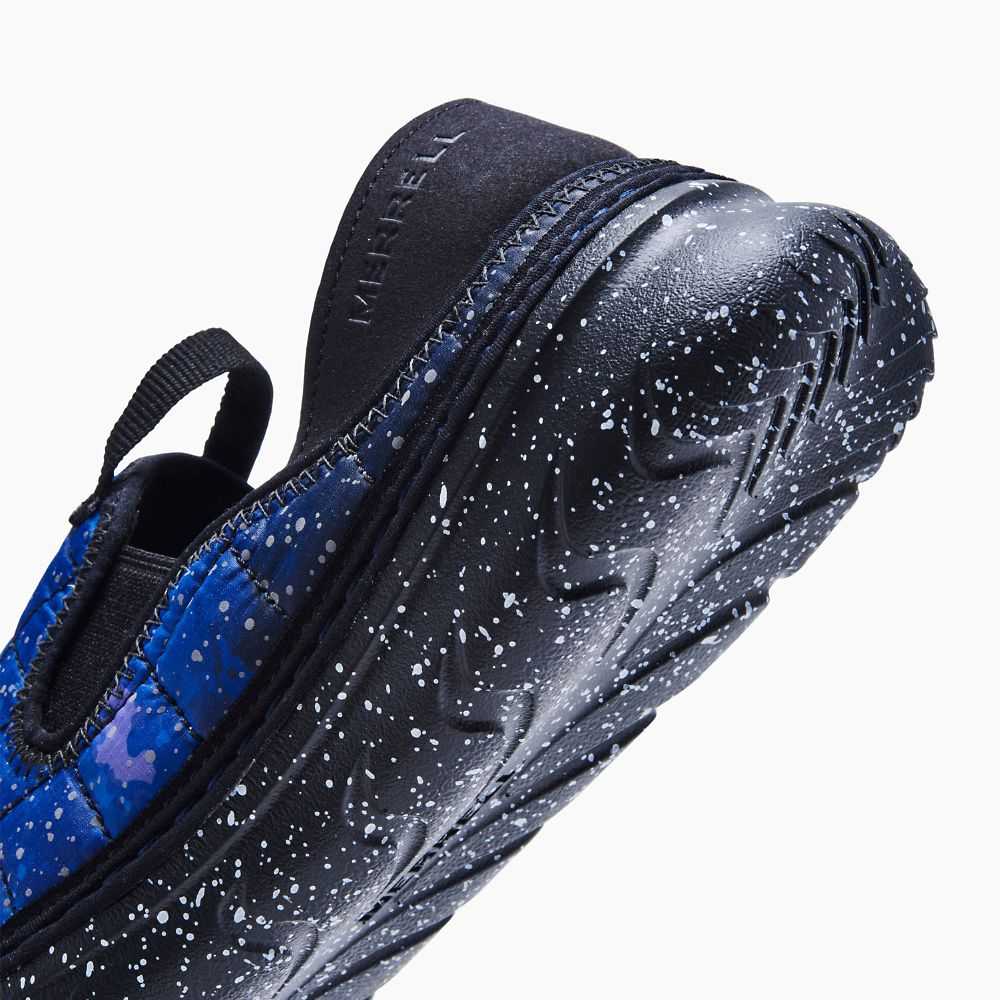 Dark Blue/Black Men's Merrell Hut Moc Night Sky Slip On Shoes | Dubai-0216785