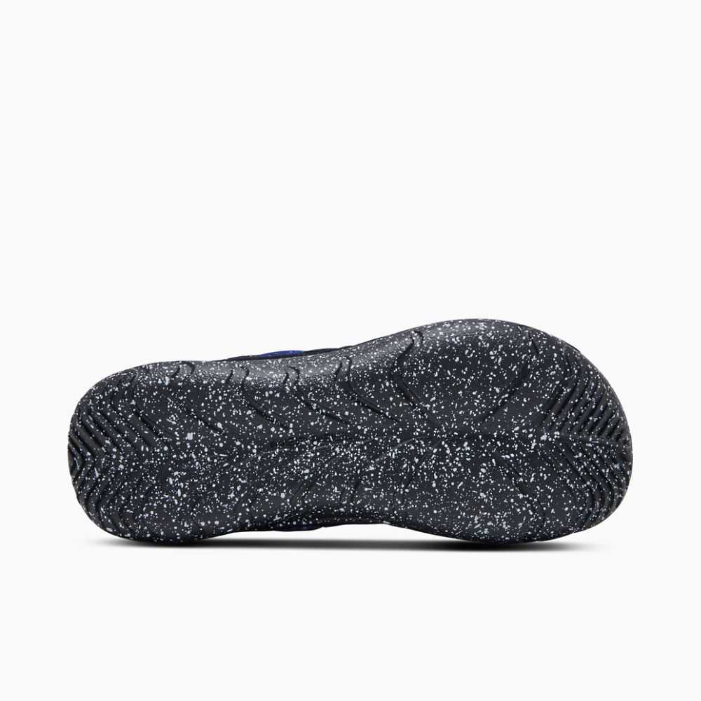 Dark Blue/Black Women's Merrell Hut Moc Night Sky Slip On Shoes | Dubai-9528034