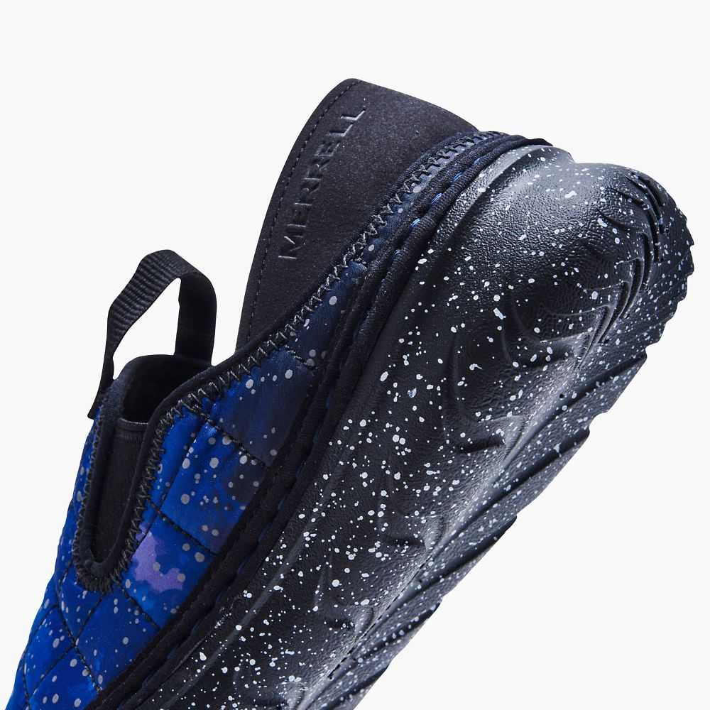 Dark Blue/Black Women's Merrell Hut Moc Night Sky Slip On Shoes | Dubai-9528034