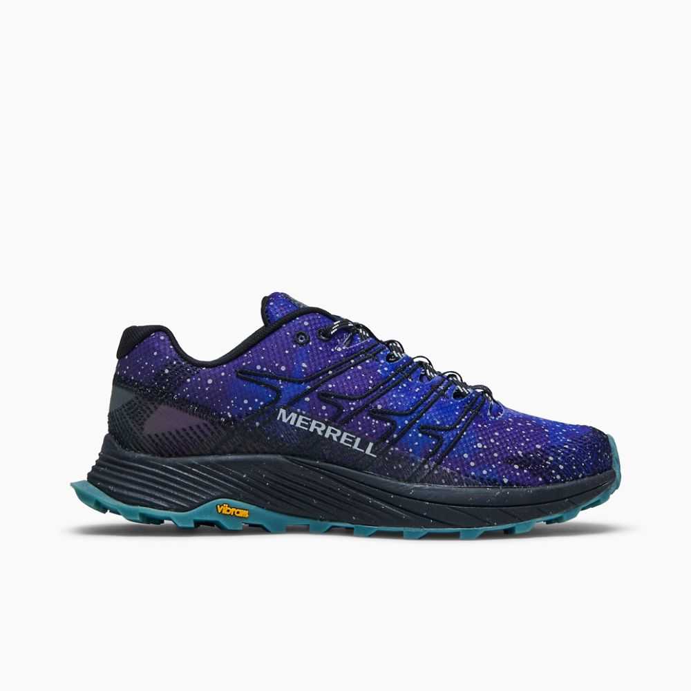 Dark Blue/Black Women\'s Merrell Moab Flight Night Sky Trail Running Shoes | Dubai-6308951