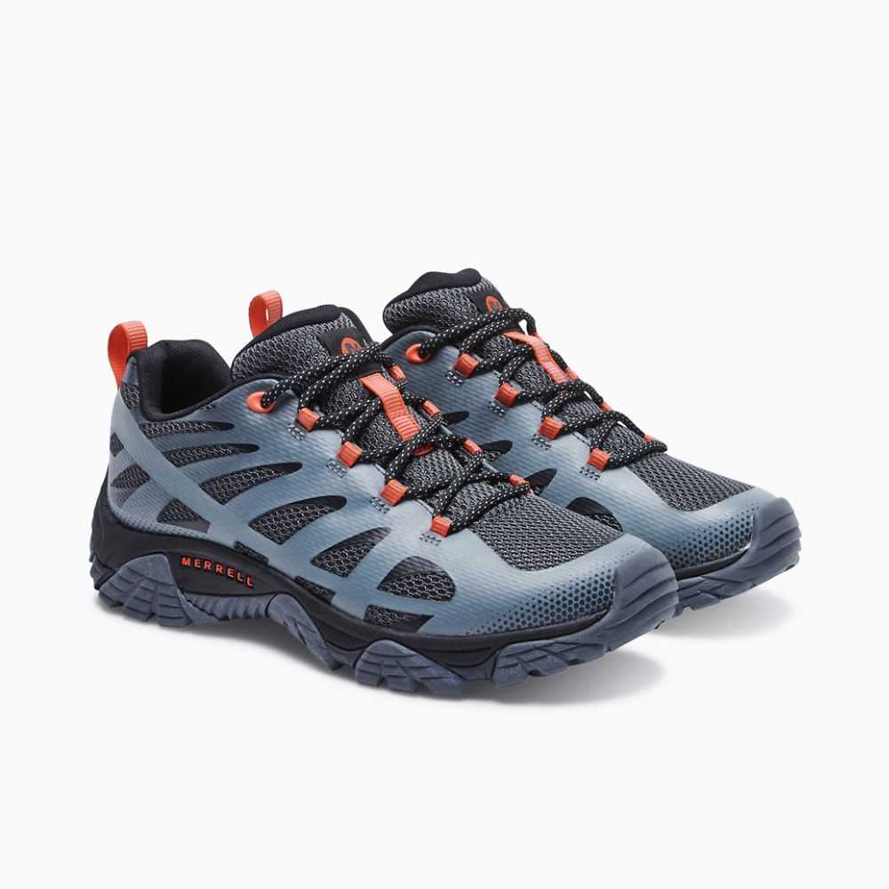 Dark Blue Men's Merrell Moab Edge 2 Hiking Shoes | Dubai-2568417