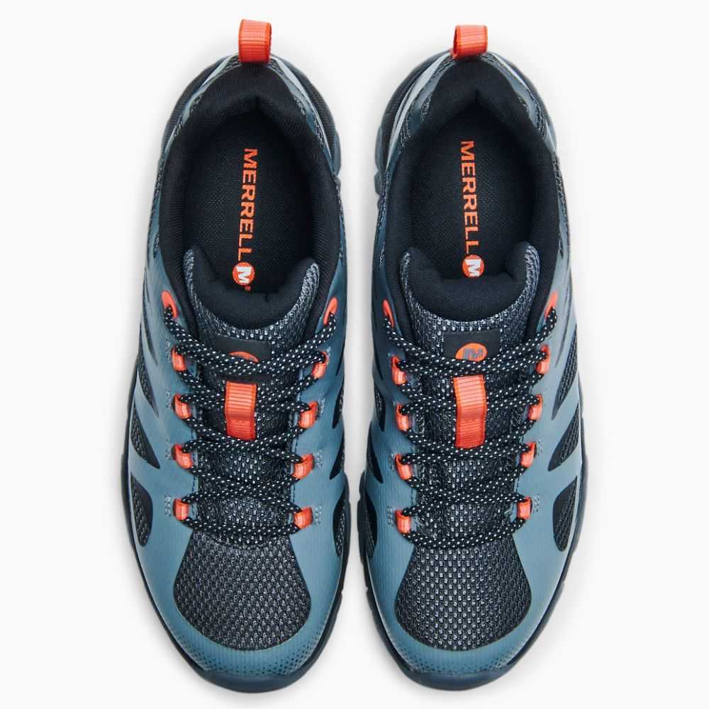 Dark Blue Men's Merrell Moab Edge 2 Hiking Shoes | Dubai-2568417