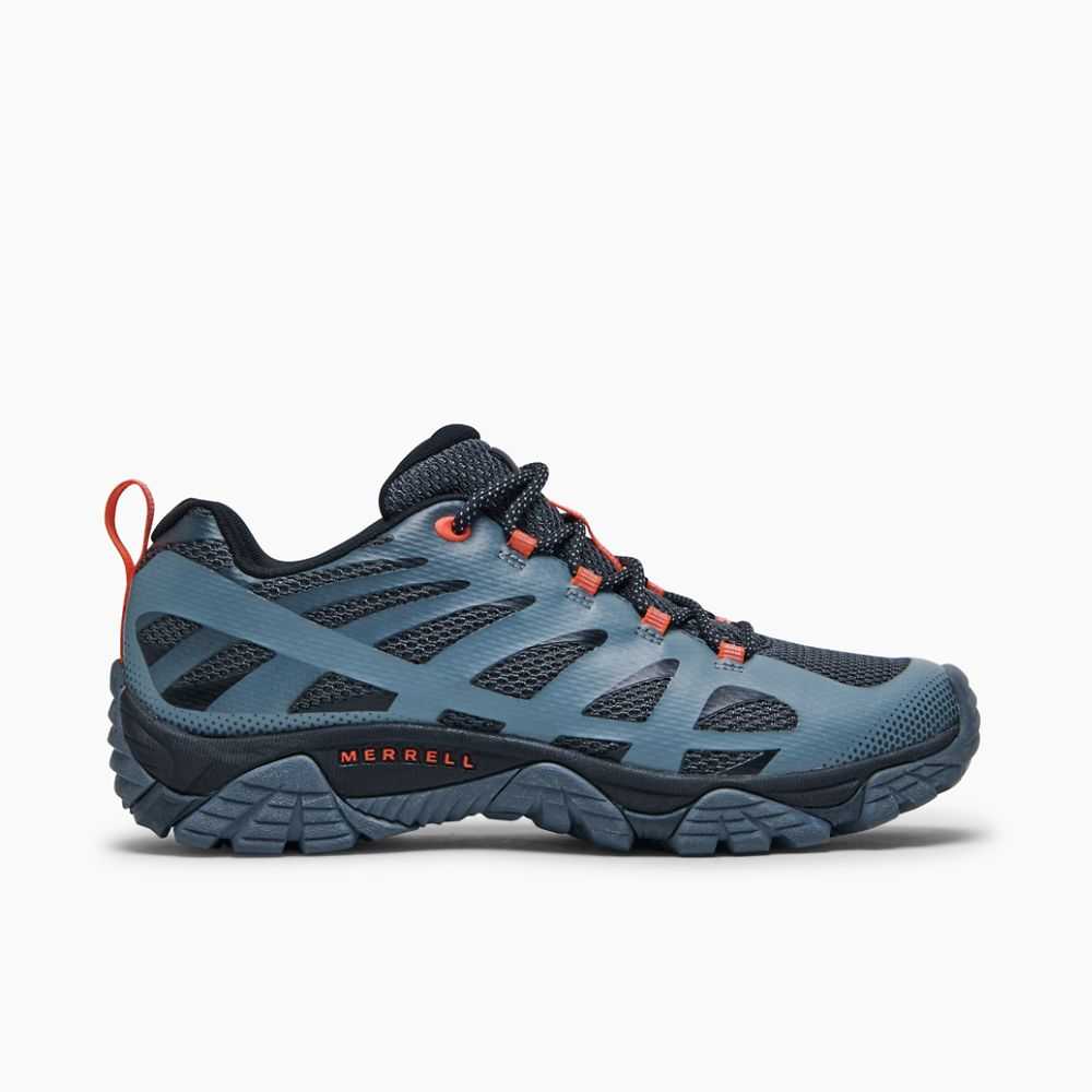 Dark Blue Men\'s Merrell Moab Edge 2 Hiking Shoes | Dubai-2568417