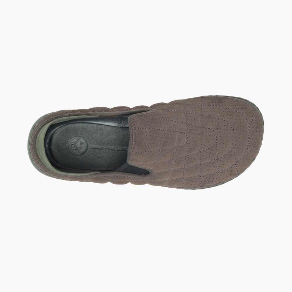 Dark Brown Men's Merrell Adsum X Merrell 1 TRL Hut Moc Slip On Shoes | Dubai-4067821