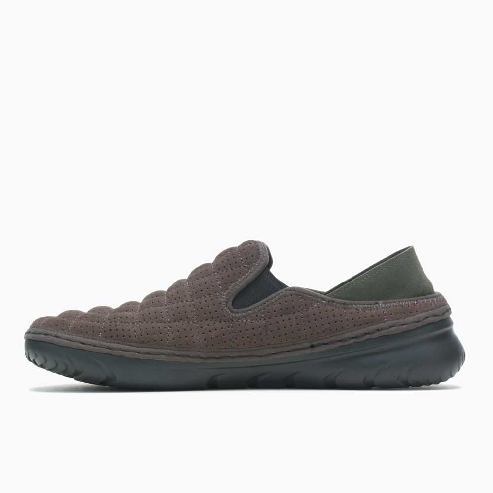 Dark Brown Men's Merrell Adsum X Merrell 1 TRL Hut Moc Slip On Shoes | Dubai-4067821