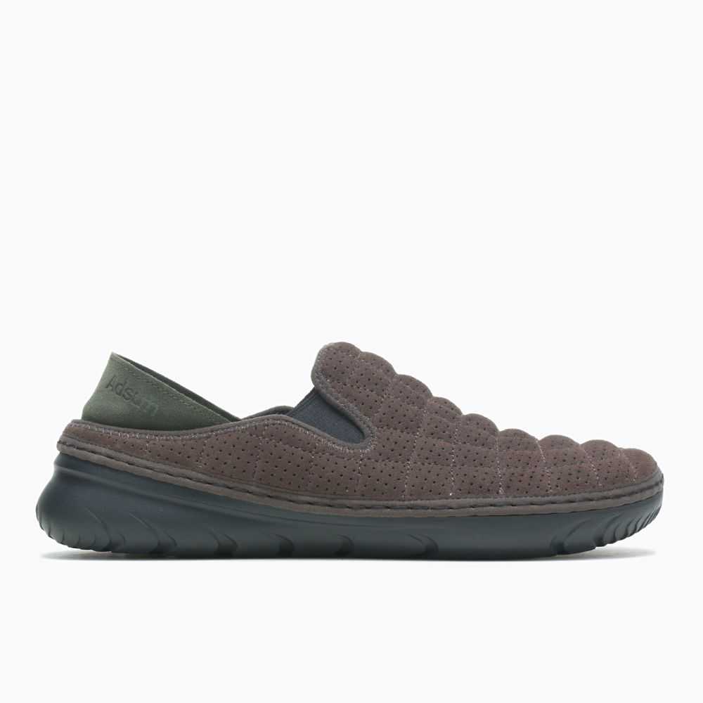 Dark Brown Men\'s Merrell Adsum X Merrell 1 TRL Hut Moc Slip On Shoes | Dubai-4067821