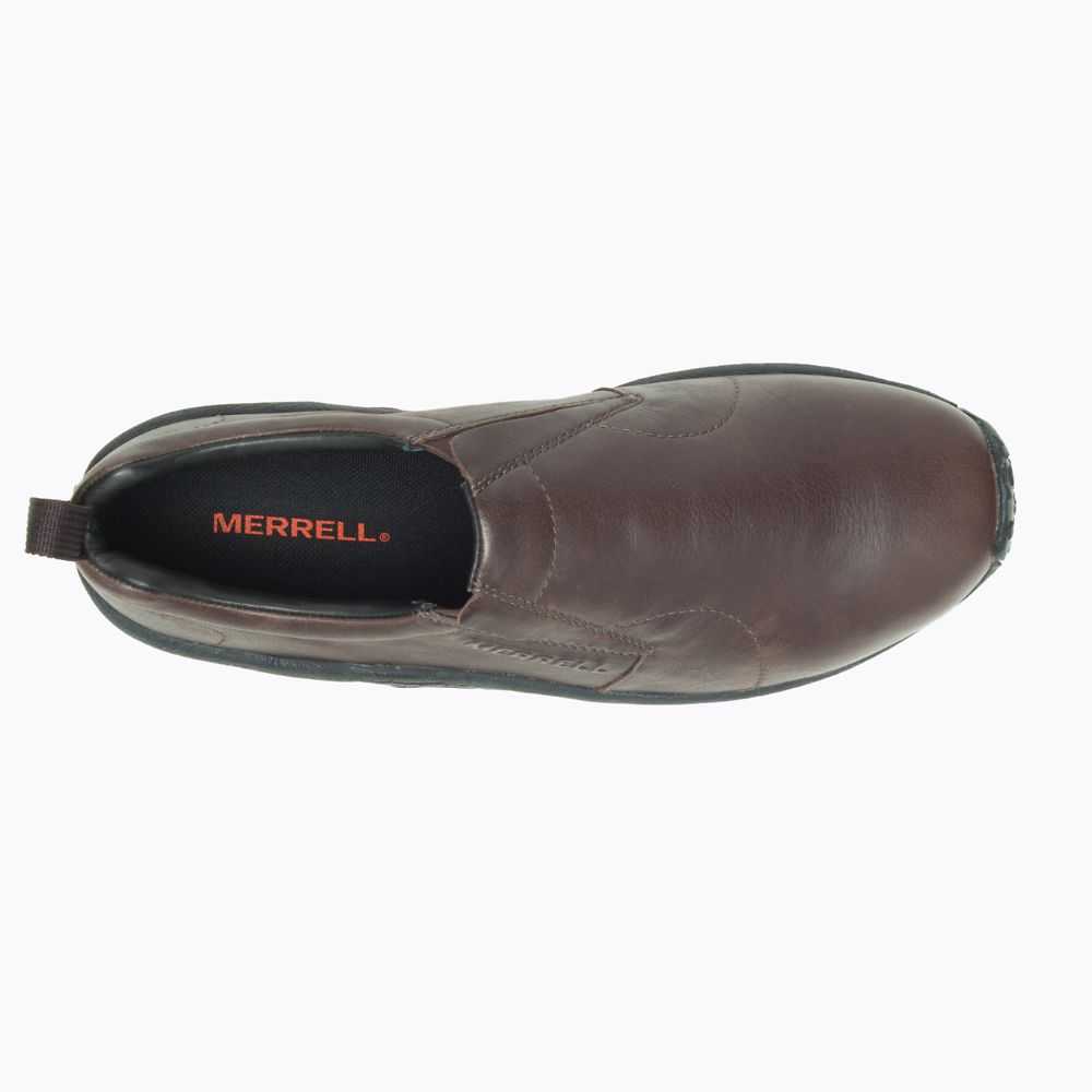 Dark Brown Men's Merrell Jungle Moc Leather 2 Wide Width Casual Shoes | Dubai-1527489