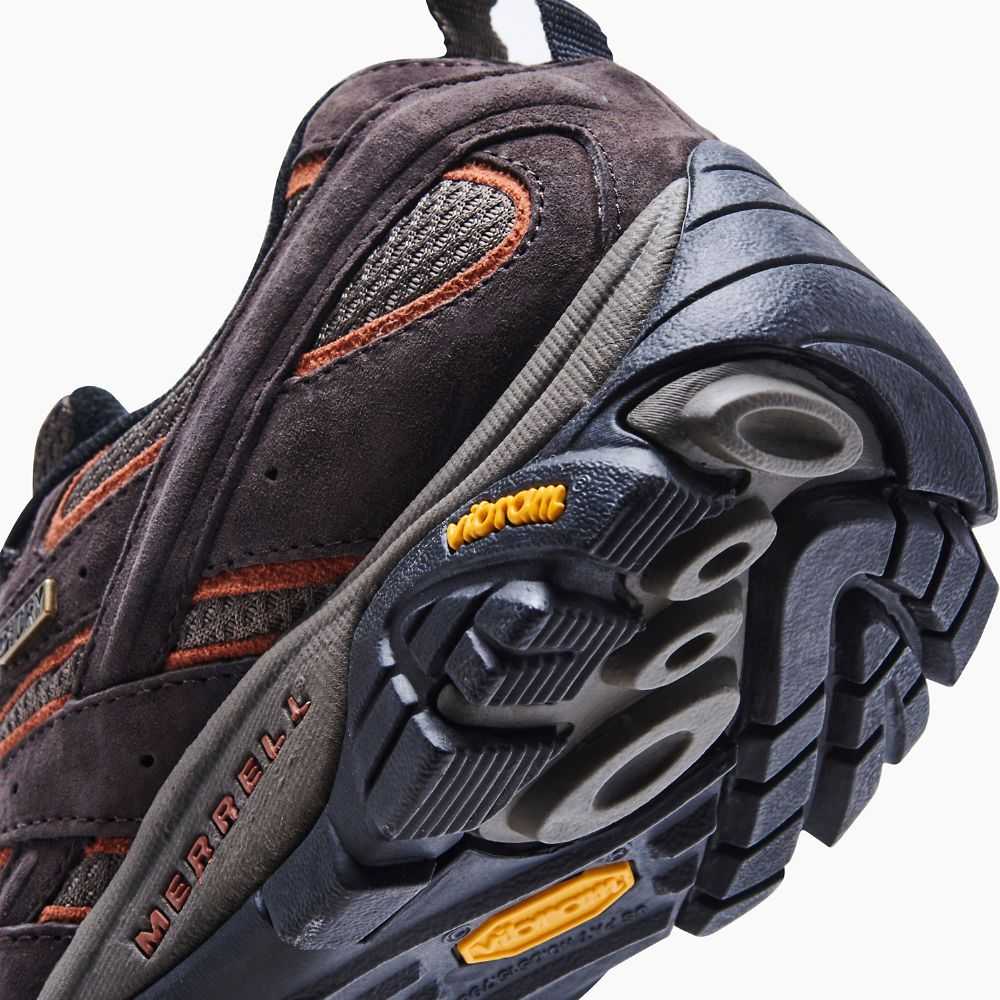 Dark Brown Men's Merrell Moab 2 Waterproof Hiking Shoes | Dubai-6712598