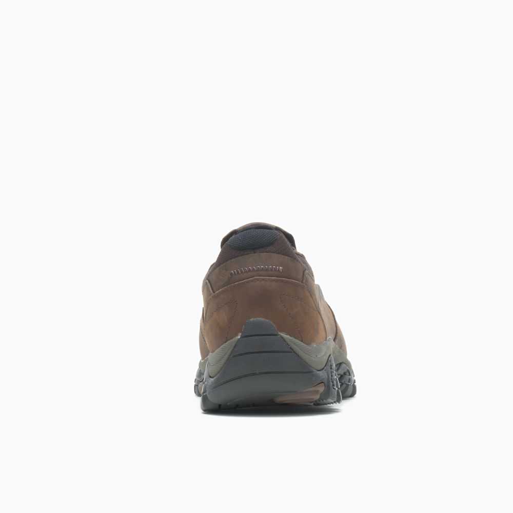 Dark Brown Men's Merrell Moab Adventure Moc Wide Width Casual Shoes | Dubai-0694187