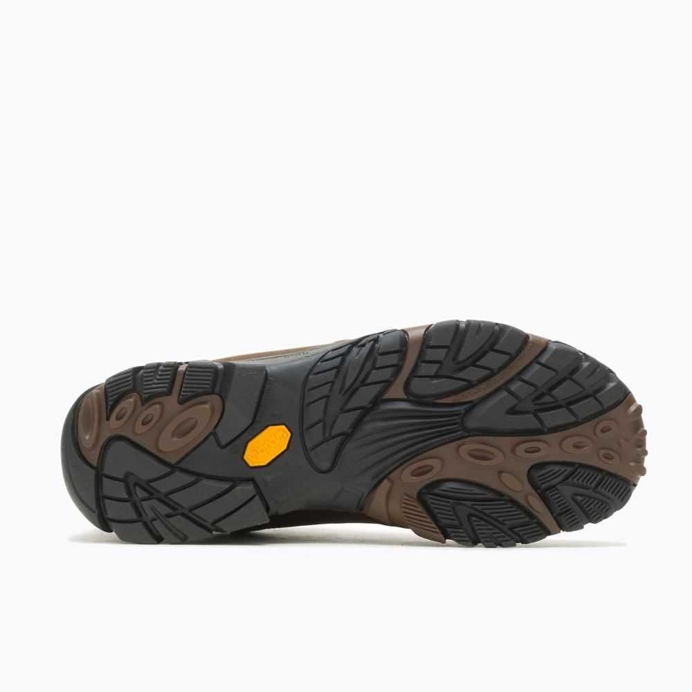 Dark Brown Men's Merrell Moab Adventure Mid Waterproof Wide Width Casual Boots | Dubai-6340925