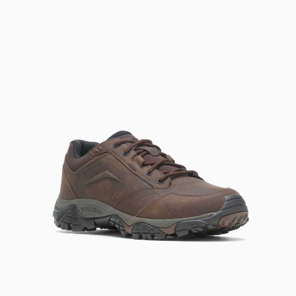 Dark Brown Men's Merrell Moab Adventure Lace Casual Sneakers | Dubai-9230478