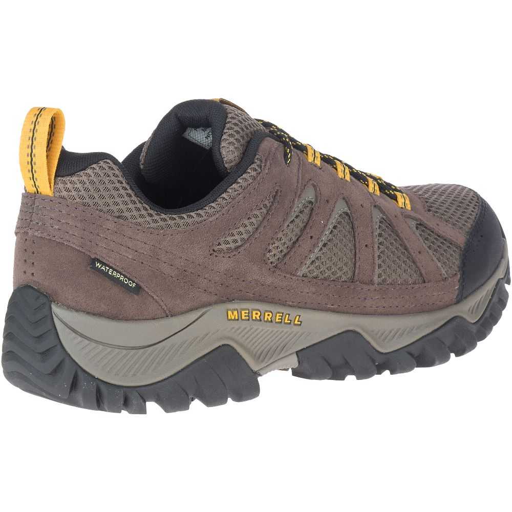 Dark Brown Men's Merrell Oakcreek Hiking Shoes | Dubai-3089741