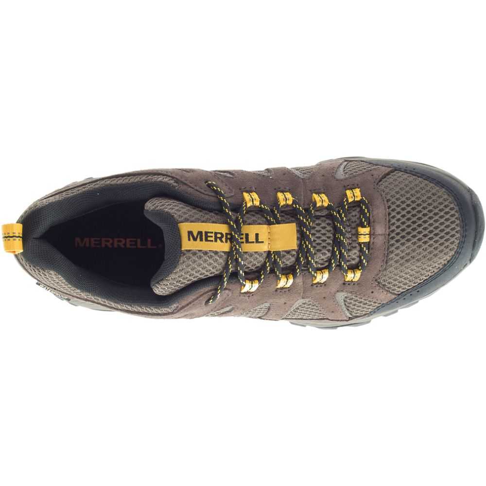 Dark Brown Men's Merrell Oakcreek Hiking Shoes | Dubai-3089741