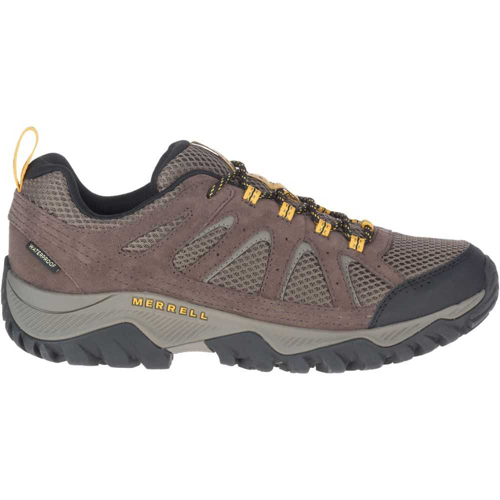 Dark Brown Men\'s Merrell Oakcreek Hiking Shoes | Dubai-3089741