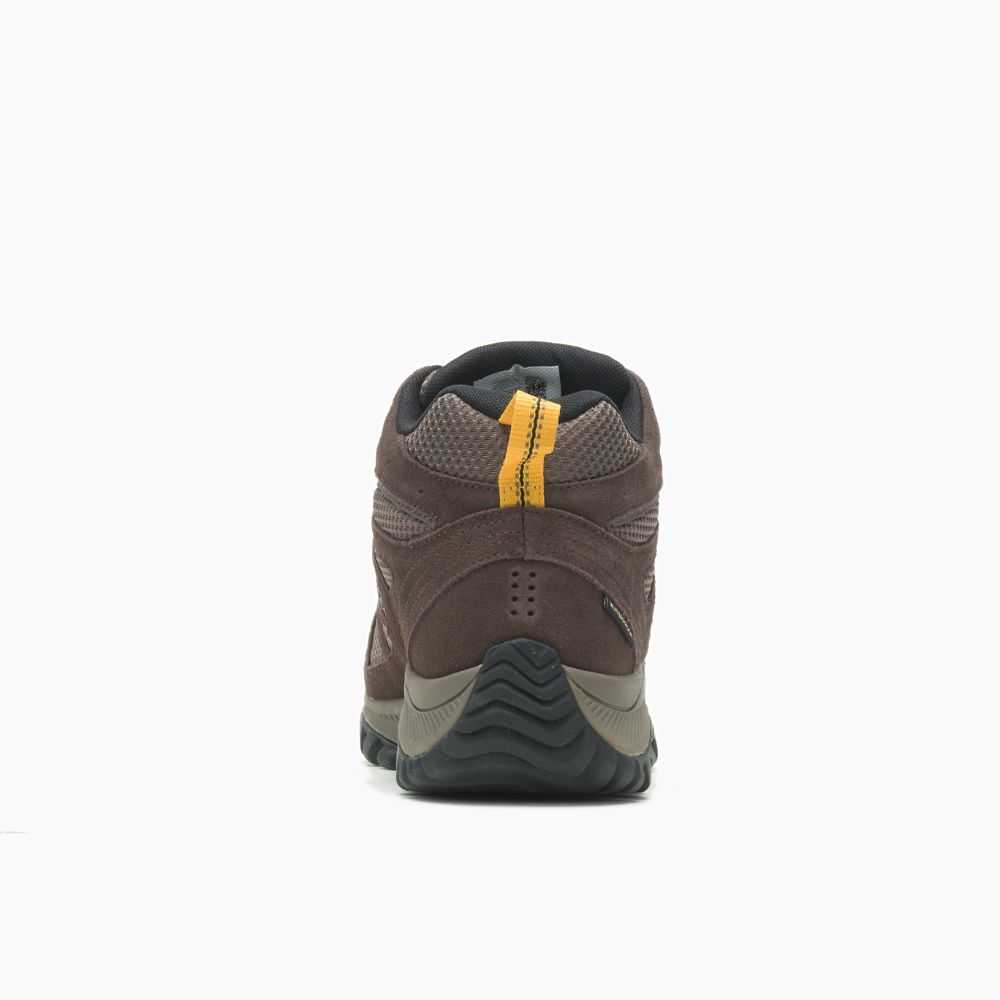 Dark Brown Men's Merrell Oakcreek Mid Waterproof Hiking Boots | Dubai-1659703