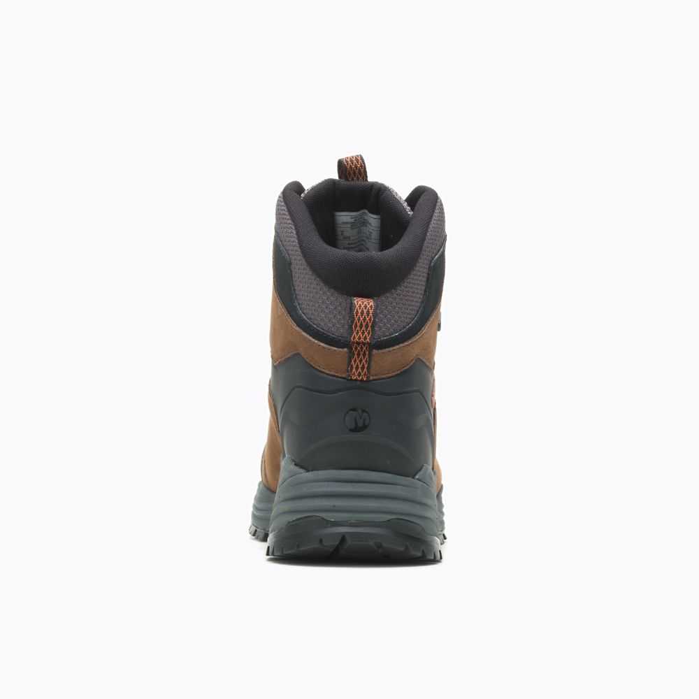 Dark Brown Men's Merrell Phaserbound 2 Tall Waterproof Hiking Boots | Dubai-5984021