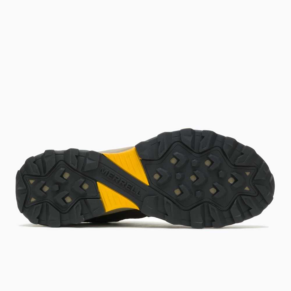 Dark Brown Men's Merrell Speed Strike Leather Sieve Sandals | Dubai-1806279