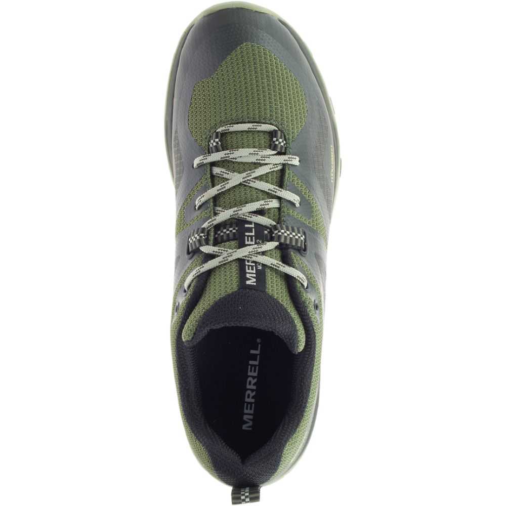 Dark Green Men's Merrell MQM Flex 2 GORE-TEX® Trail Running Shoes | Dubai-4928016