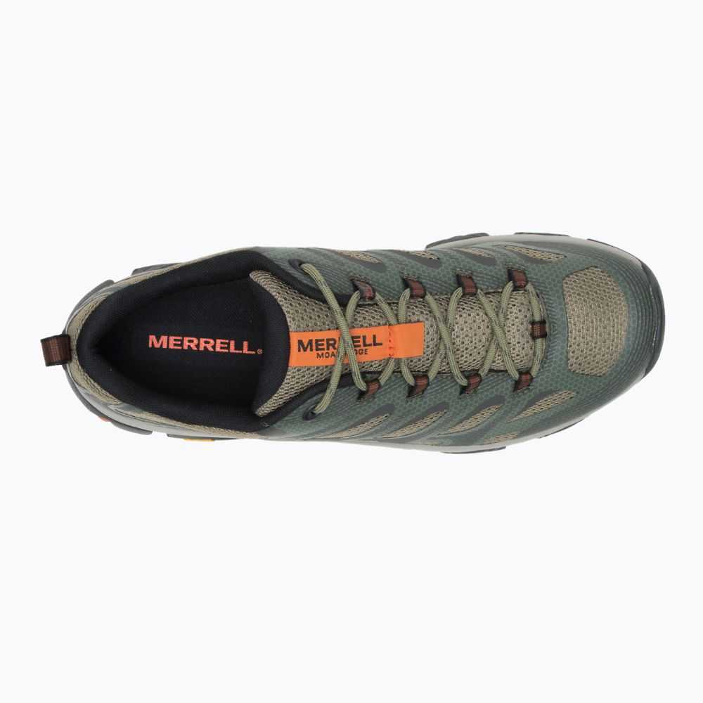 Dark Green Men's Merrell Moab 3 Edge Hiking Shoes | Dubai-7650913