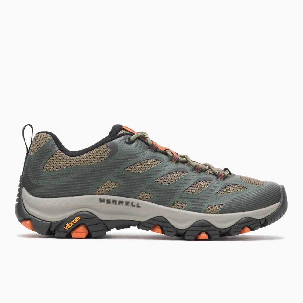 Dark Green Men\'s Merrell Moab 3 Edge Hiking Shoes | Dubai-7650913