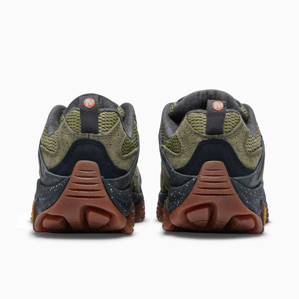 Dark Green Men's Merrell Moab 3 Hiking Shoes | Dubai-8439275