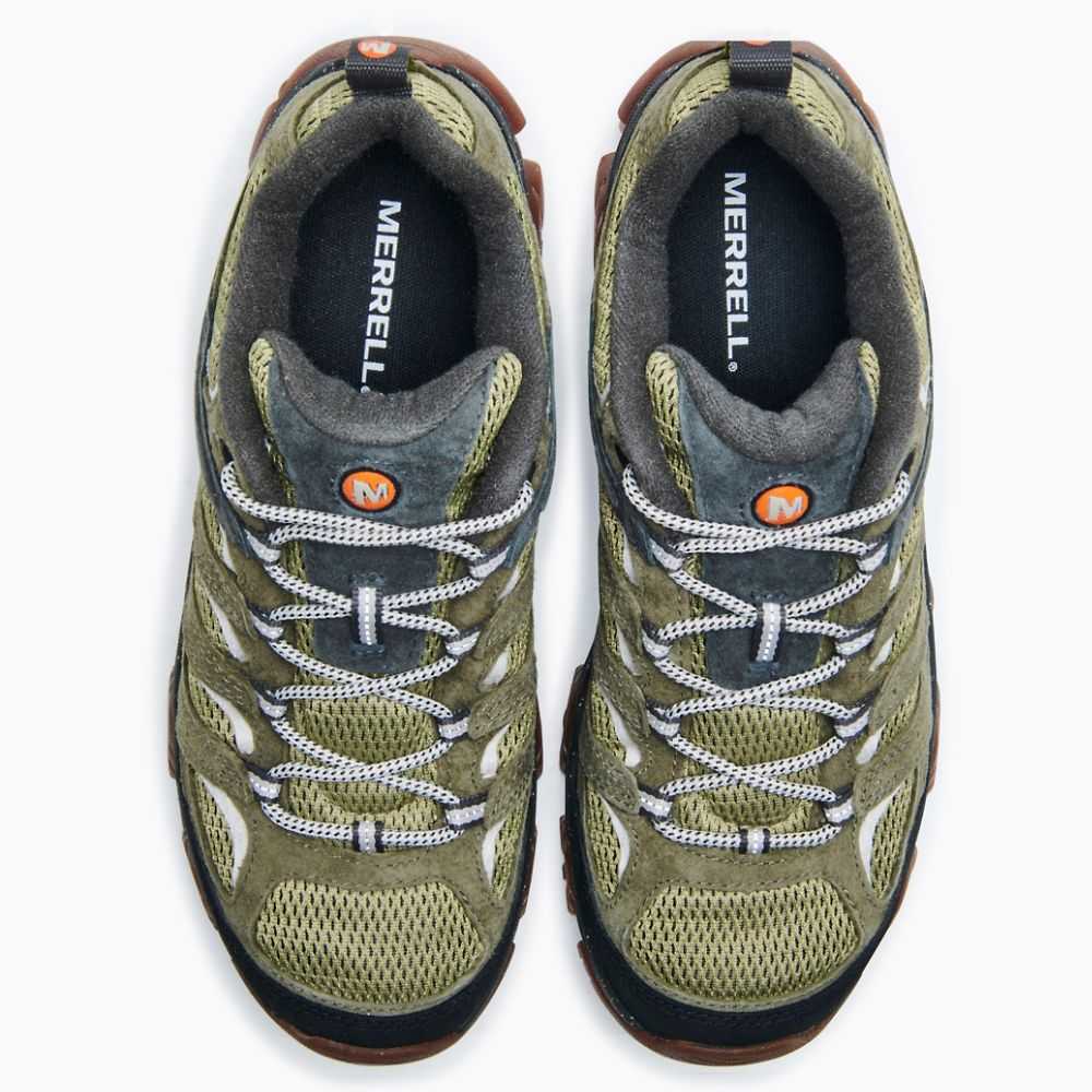 Dark Green Men's Merrell Moab 3 Hiking Shoes | Dubai-8439275