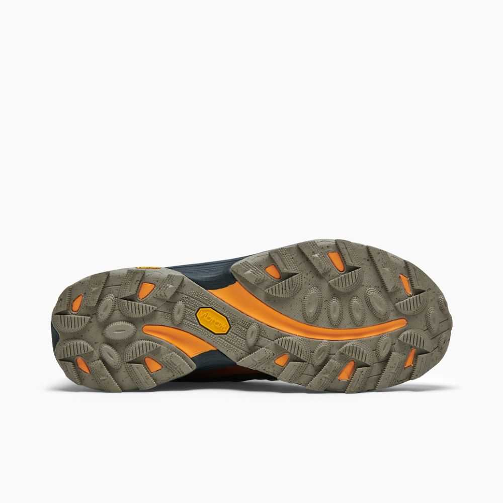 Dark Green Men's Merrell Moab Speed Mid GORE-TEX® Hiking Boots | Dubai-1486532