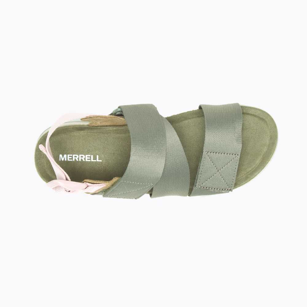 Dark Green Women's Merrell Alpine Cush Backstrap Sandals | Dubai-9471035