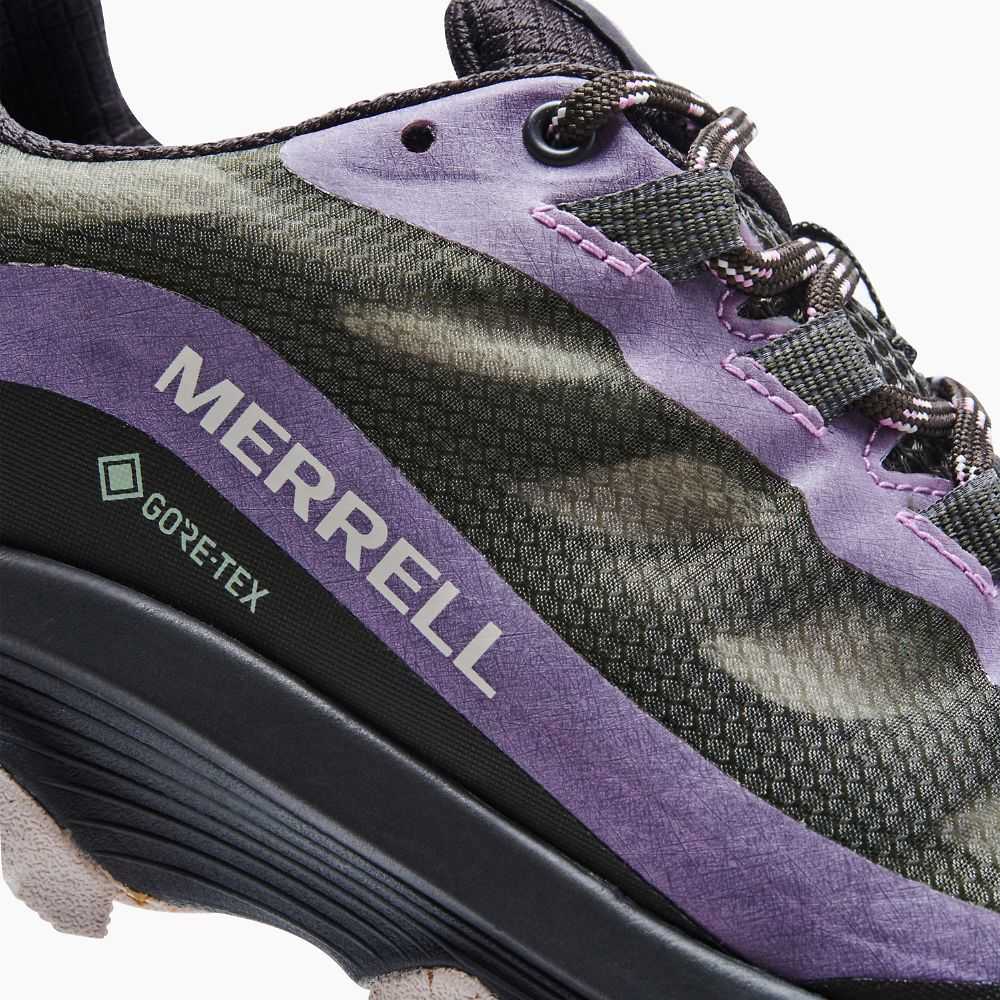 Dark Green Women's Merrell Moab Speed GORE-TEX® Walking Shoes | Dubai-7105823