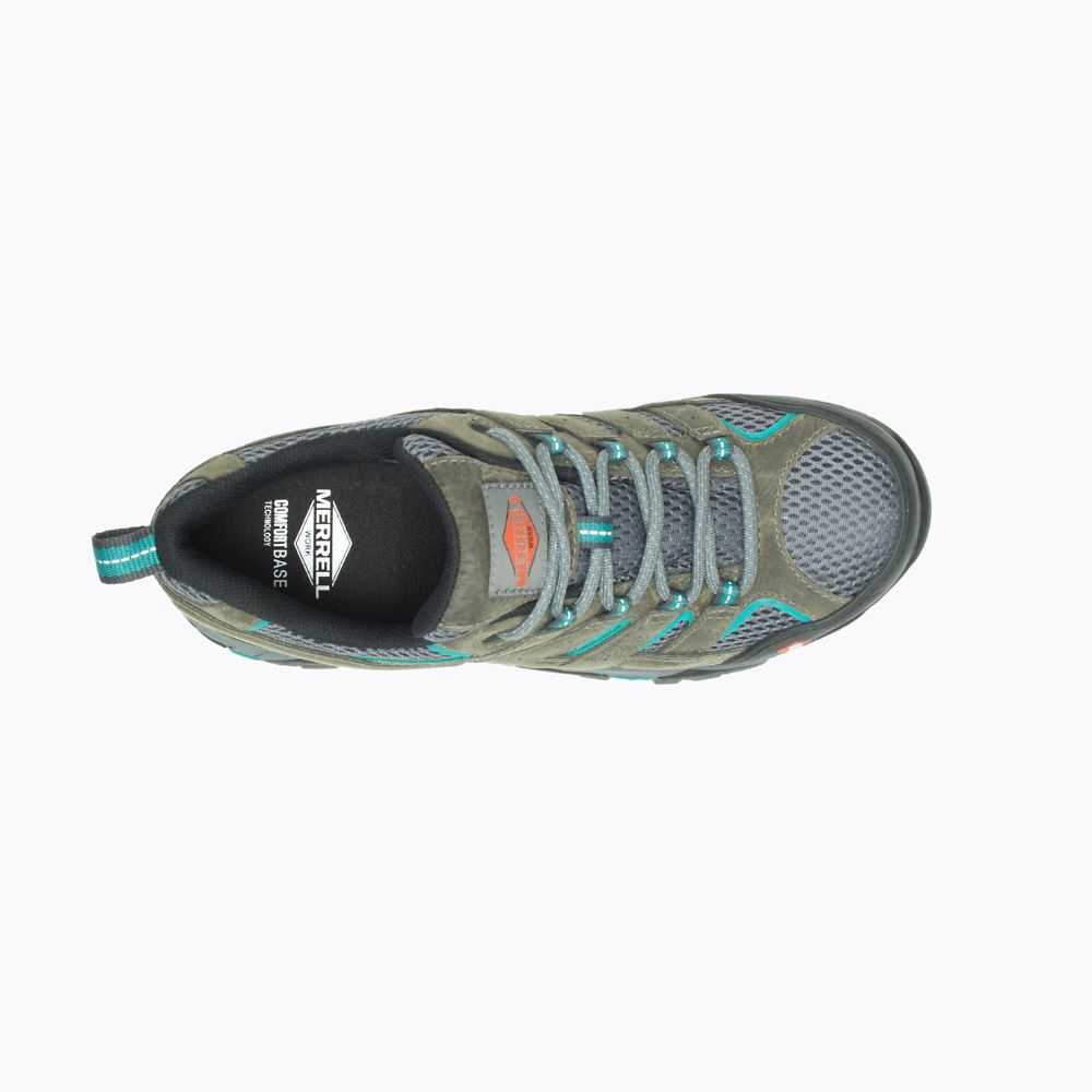 Dark Green Women's Merrell Moab Vertex Vent Comp Toe Work Shoes | Dubai-6795843