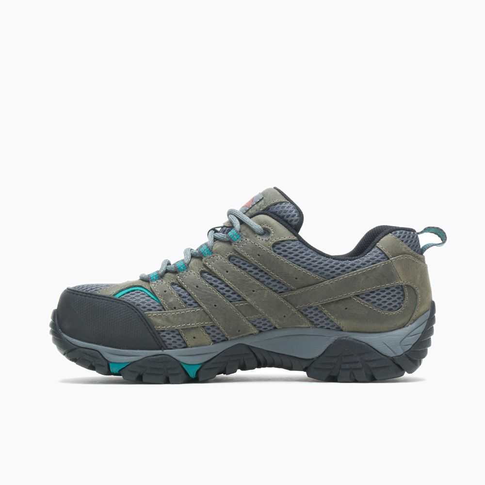 Dark Green Women's Merrell Moab Vertex Vent Comp Toe Work Shoes | Dubai-6795843