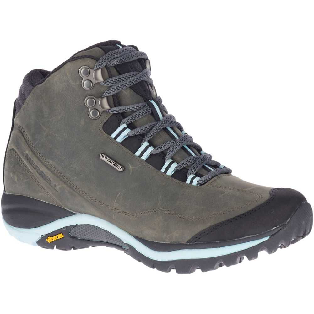 Dark Green Women's Merrell Siren Traveller 3 Mid Waterproof Hiking Boots | Dubai-0986172