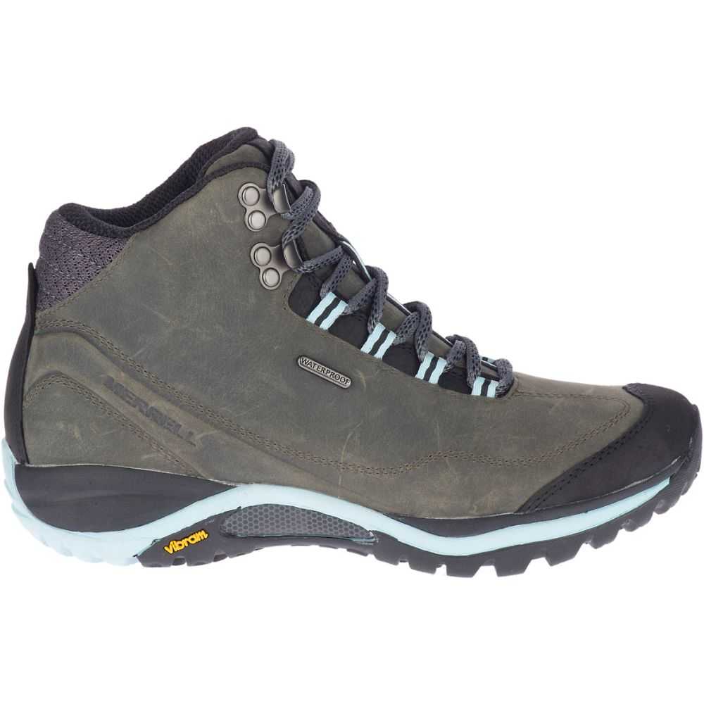 Dark Green Women\'s Merrell Siren Traveller 3 Mid Waterproof Hiking Boots | Dubai-0986172