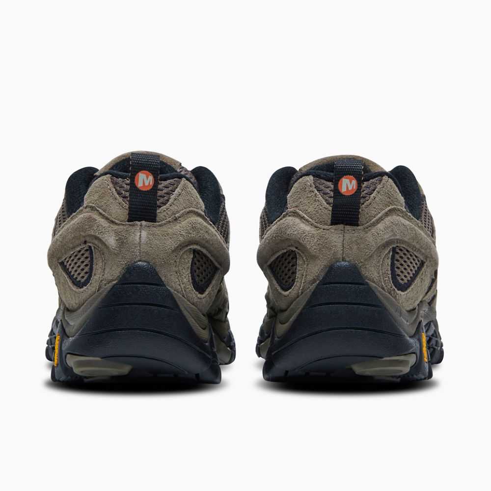 Dark Grey/Light Brown Men's Merrell Moab 2 Ventilator Hiking Shoes | Dubai-3062574