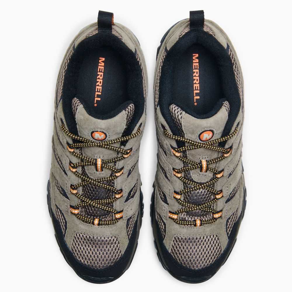 Dark Grey/Light Brown Men's Merrell Moab 2 Ventilator Hiking Shoes | Dubai-3062574